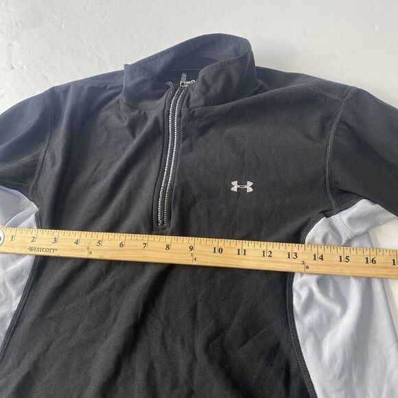 Under Armour Womens Shirt Size M Long Sleeve Fitted Black Stretch Tee Pre Owned - Picture 8 of 10